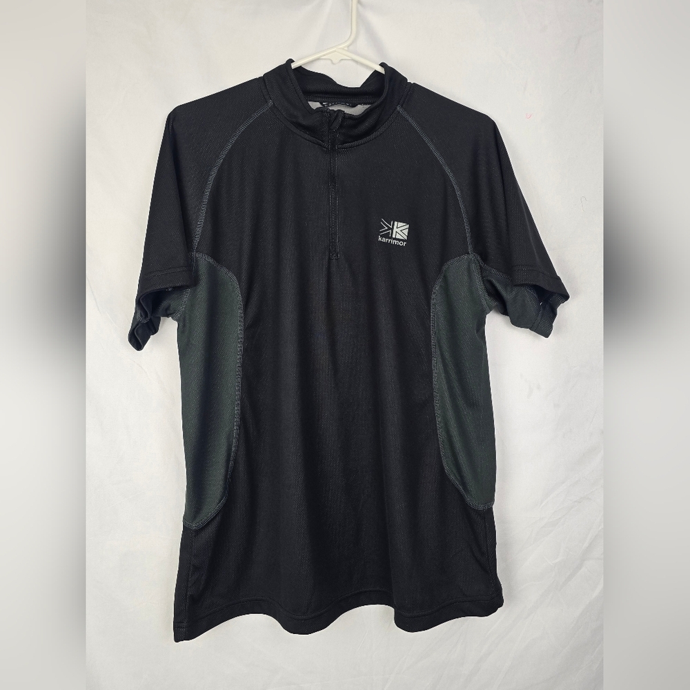 Karrimor Short Sleeve Sporty Performance 1/4 Zip Outdoor Shirt sz L